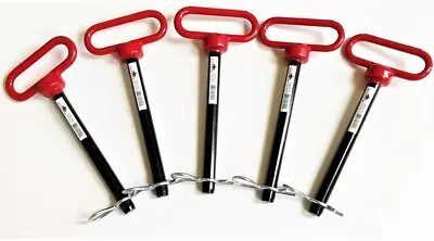 5 Goliath Industrial Red Handle 5/8 X 7  Tractor Hitch Pins Wagon Trailer Rhp58l • $35.99