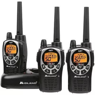 Brand New Midland GXT1000X3VP4 Two-Way GMRS Radio (3-Pack) • $147.13