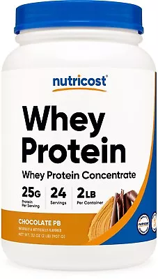 Nutricost Whey Protein Concentrate (Chocolate Peanut Butter) 2LBS - Gluten Free • $31.98