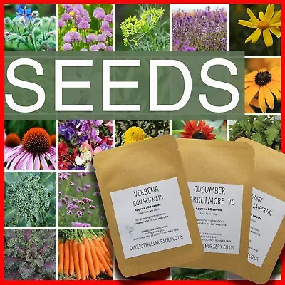 🇬🇧 Vegetable Herb & Flower Seeds; Select From Our Drop-down Menu • £1.99