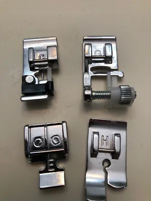 4 Janome Sewing Machine  Snap On Feet Lot Attachments C E G H • $26