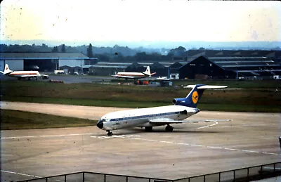 35mm Colour Slide Lufthansa Boeing 727 At Manchester Airport 1978 • £2.95