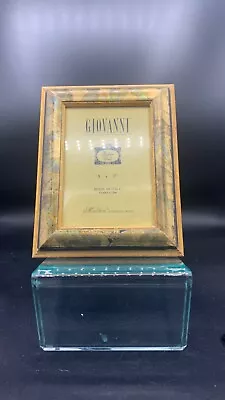 VTG GIOVANNI ITALIAN GOLD PAINTED WOOD PICTURE FRAME ITALY MALDEN DESIGNS 5x7” • $32.99