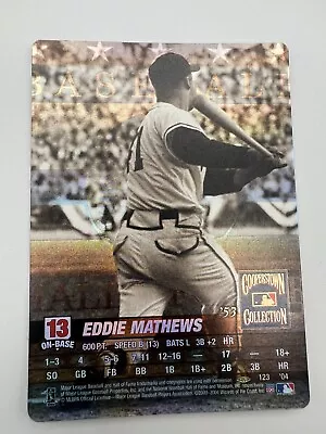 2004 MLB Showdown Eddie Mathews Foil Cooperstown Collection #123 Braves • $26.99
