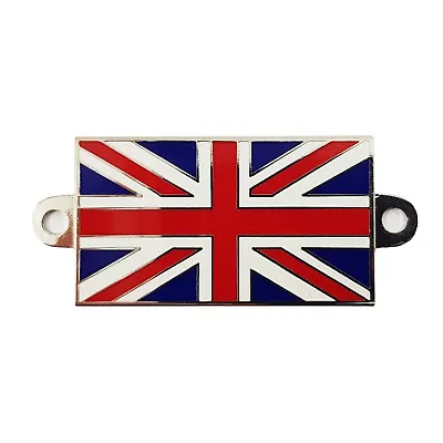 Union Jack Metal Badge With Screw Holes For Classic Cars Motor Bike UJB001 • £6.78