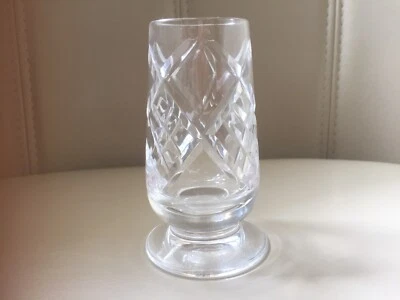 £5.99 • Buy Vintage Royal Brierley Cut Crystal Lead Glass Footed Posy Bud Vase Signed