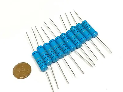 10 Pack 1.10k Ohm 1k1 Metal Oxide Film Resistor 5W 5 Watt ±1% Tolerance 10x G171 • $12.13