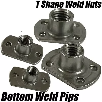 £2.70 • Buy M4 M5 M6 M8 M10 Carbon Steel Tee Spot Slab Based T Shape Nuts Bottom Welded Pips