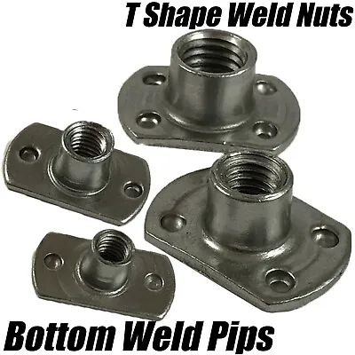 M4 M5 M6 M8 M10 Carbon Steel Tee Spot Slab Based T Shape Nuts Bottom Welded Pips • £3.09