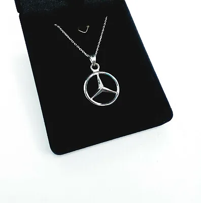 Mercedes Benz Necklace  Solid 925 Silver Handmade Car Jewelry • $65.24