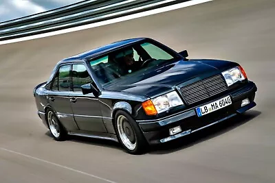 1986 Mercedes AMG Hammer On Track  | 24 X 36 INCH POSTER | Classic Car • $23.99