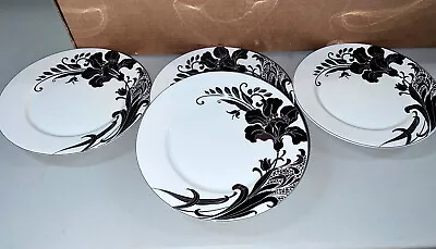 Mikasa Cocoa Blossom SET OF 4 SALAD ACCENT PLATES LILY 8  LNC • $36