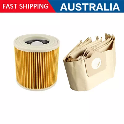 For Karcher WD2 WD3.500 A2004 A2054 Wet & Dry Vacuum Cleaner Filter Vac Dust Bag • $12.99