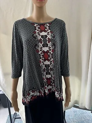 Max Edition Ladies Blouse Size Med Printed Tunic • $12