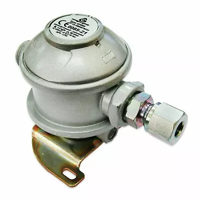 BULKHEAD GAS REGULATOR 30mbar PROPANE LPG GAS BOTTLE 8mm OUT CARAVAN MOTORHOME • £29.99