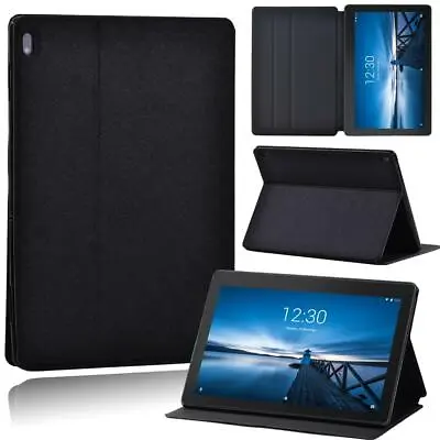 £4.99 • Buy Printed Black PU Leather Stand Tablet Cover Case For Lenovo Tab E10 / Tab M10