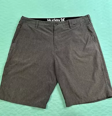 Hurley Phantom Shorts Mens 34 Gray Dri Fit EUC • $18