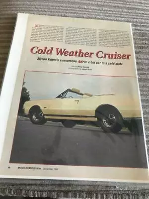 1967 Olds 442 - MUSCLE CAR REVIEW Magazine-DECEMBER1992 • $1