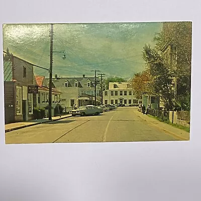 The Village Mt Pleasant South Carolina Street View Postcard Cars Houses C1960’s • $4.75