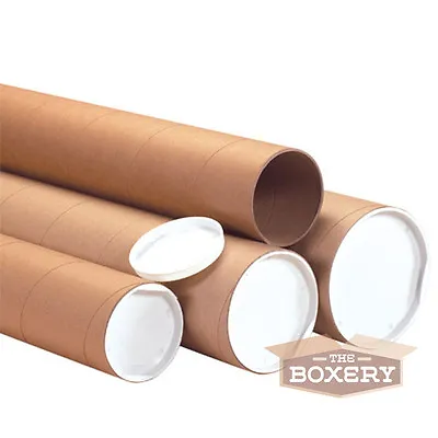  2x12'' Kraft Mailing Shipping Packing Tubes 50/cs From The Boxery  • $38.50