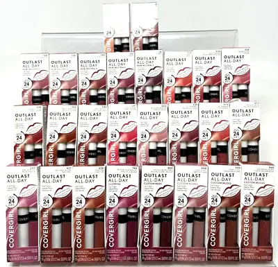 (2) Covergirl Outlast All-Day Lip Color W/ Top Coat Sealed YOU CHOOSE YOUR COLOR • $19.99