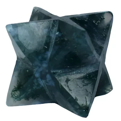 Green Jade 8 Point Star Merkaba Reiki Natural Gemstone Spiritual Healing Therapy • $13.06