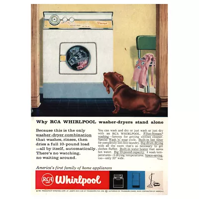 1959 RCA Whirlpool: Washer Dryers Stand Alone Vintage Print Ad • $6.75