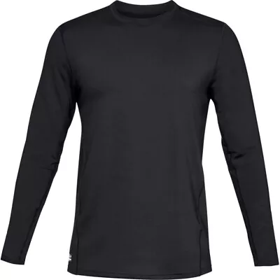 Under Armour 1316936 Men's Black UA ColdGear Reactor Crew Base Shirt Large • $39.99