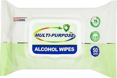 Germisept Multi-Purpose Alcohol Wipes 50 Pack • $16.30