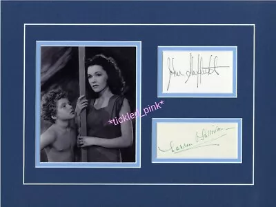 Maureen O'sullivan  Jane  & Johnny Sheffield  Boy  In Tarzan Signed Matted Photo • $142.99