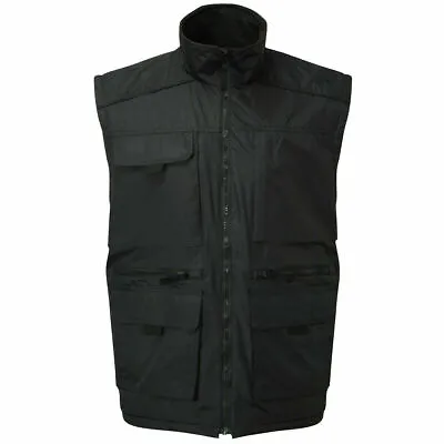 Mens Fort Lincoln Ripstop Hardwearing Fleece Lined Bodywarmer Multipocket Gilet • £21.95