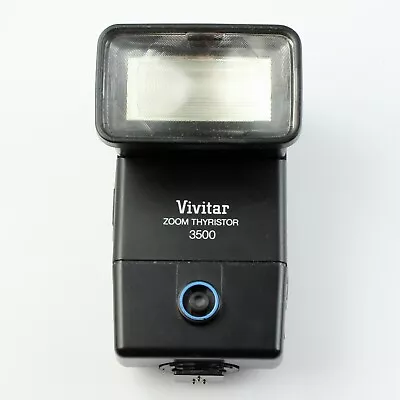 Vivitar Zoom Thyristor 3500 Electronic Flash + Canon Dedicated Function Module • $11.99