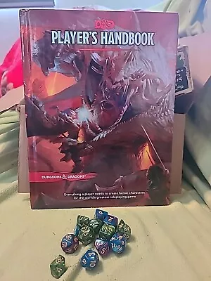 Dungeons And Dragons Players Handbook & 14 Assorted Dice • $19.99