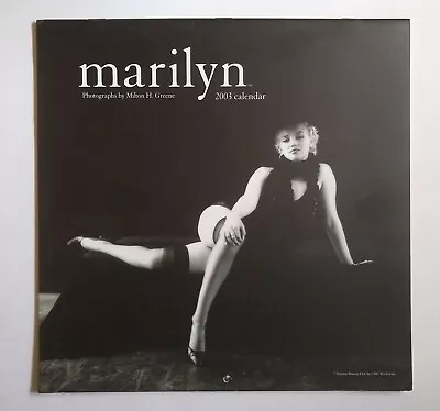 2003 Marilyn Monroe Calendar By Milton H. Greene • £19.23