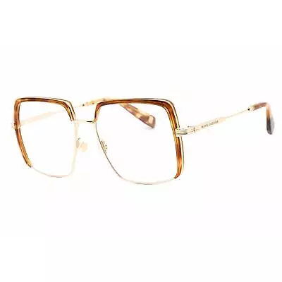 Marc Jacobs Women's Eyeglasses Gold Havana Metal Square Frame MJ 1067 006J 00 • $46.89