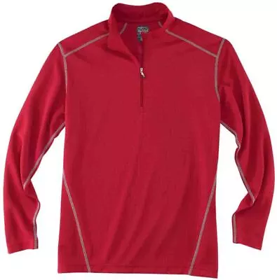 River's End Half Zip Pullover Mens Red Casual Outerwear 1610-RD • $9.99