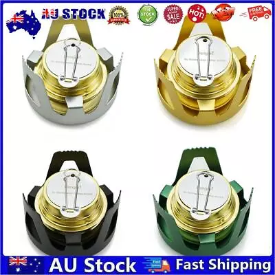 AU Mini Alcohol Stove Outdoor Ultralight Camping Cooking Stove With Stand Copper • $15.36