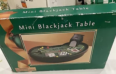 Mini Blackjack Table Set Game Westminster Black Jack Playing Cards Poker Chips  • $7.96