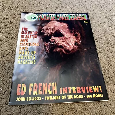 Monster Maker Journal #2 1995 Horror Movies Make Up Artist Ed French • $6.99