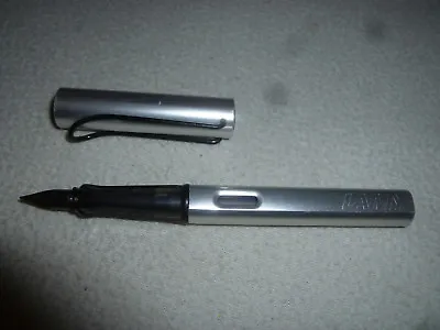  Vintage Lamy Safari Fountain Pen Silver W Black Clip Germany Collectible  • $59.99