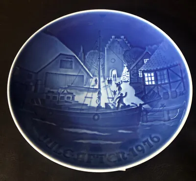 B&G Copenhagen Plate Porcelain Christmas Welcome 9076 Denmark • $25