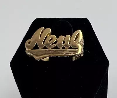 Vintage NEAL Brass Metal Ring • $9.99