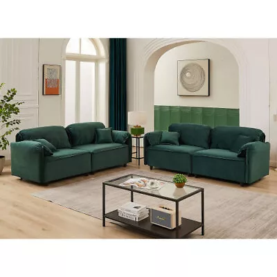 2024 New Sectional Luxury Velvet Modern Style Living Room Upholstery Sofa • $832.39