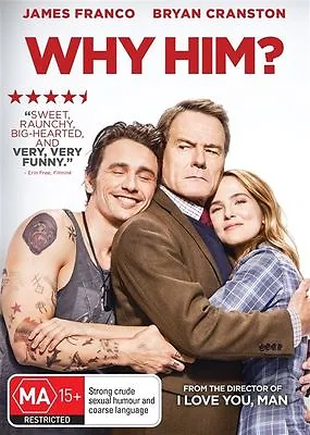 $3.99 • Buy Why Him? (DVD) James Franco / Bryan Cranston - Region 4 - Very Good Conditon
