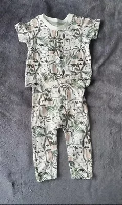 Baby Boys 0-3 Months Two Piece Jungle Safari Set • £2