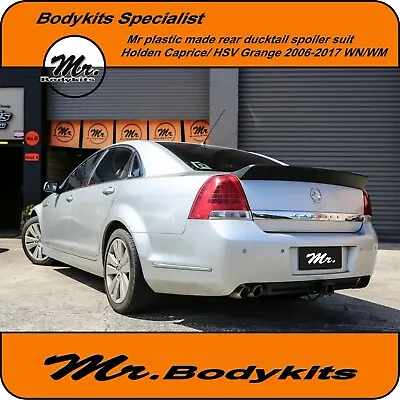 Plastic Boot Ducktail Spoiler Wing For Holden Caprice/HSV Grange 06-17 WN/WM • $205