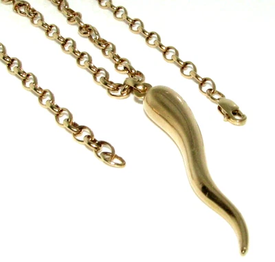 Ladies Womens 9ct 9carat Yellow Gold Chain & Horn Of Plenty Pendant • £755