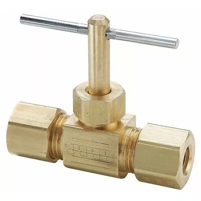 Parker Nv105c-4 Needle Valve1/4 In.Compressn-Compressn • $13.19