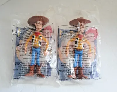 Two Toy Story 2 Woody McDonald's Happy Meal Toys 1999 NEW Sealed • $18