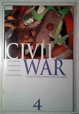 Civil War #4 (2007) Key Death Of Black Goliath (Bill Foster) Marvel 9.4 NM Comic • $2.99